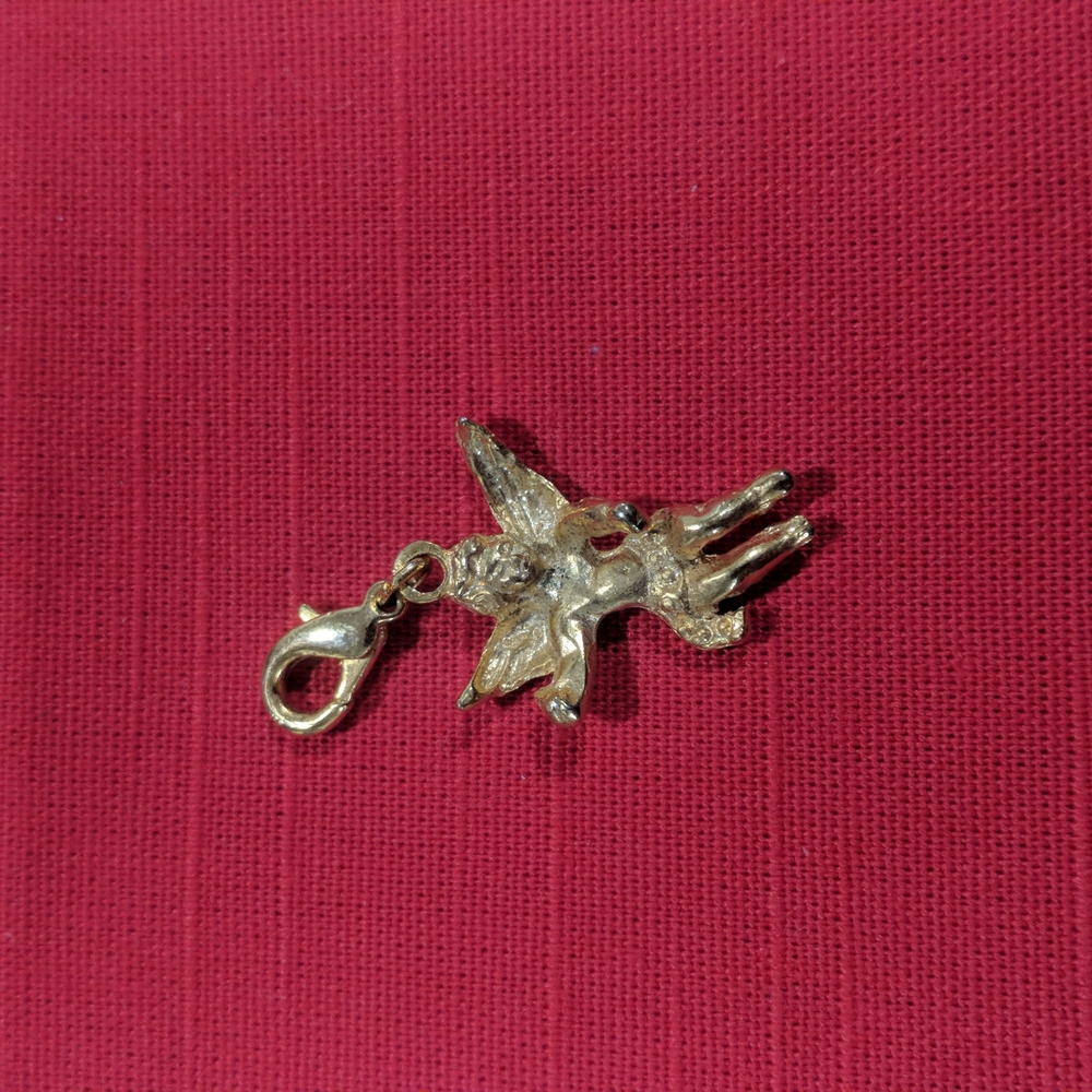 Gold tone angel charm